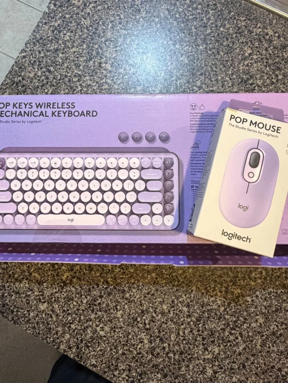 Logitech POP Keys + POP Mouse - Cosmos (Lightly Used)